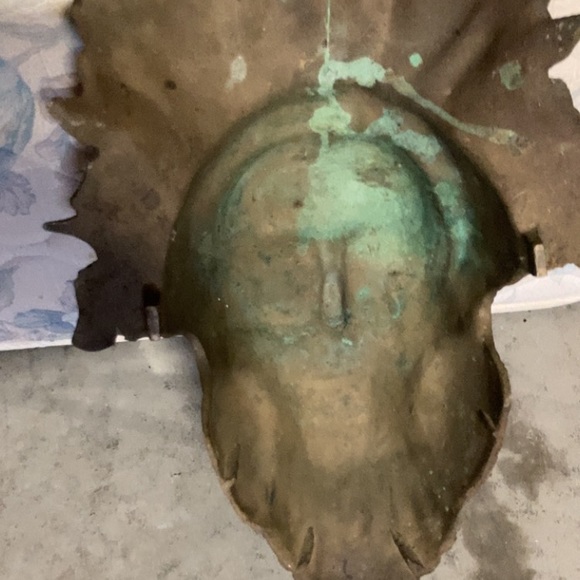 Antique Cast Iron Bearded Man Head Statue - Picture 6 of 6